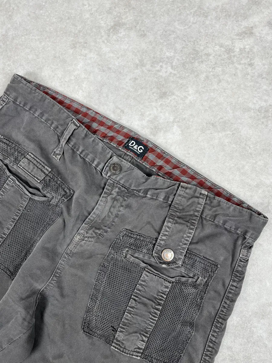 SS2003 Dolce & Gabbana Grey Cargo Pants fnzqOhn 4