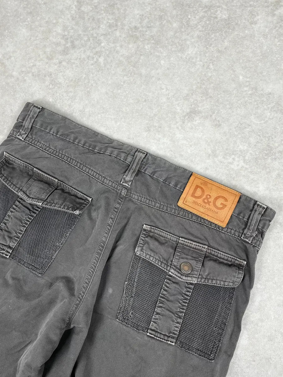 SS2003 Dolce & Gabbana Grey Cargo Pants fnzqOhn 7