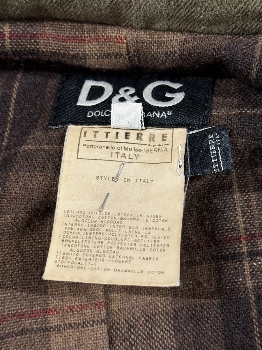 AW2003 Dolce & Gabbana  Khaki Multi-Zip Cargo Jacket LuvQDaW 7