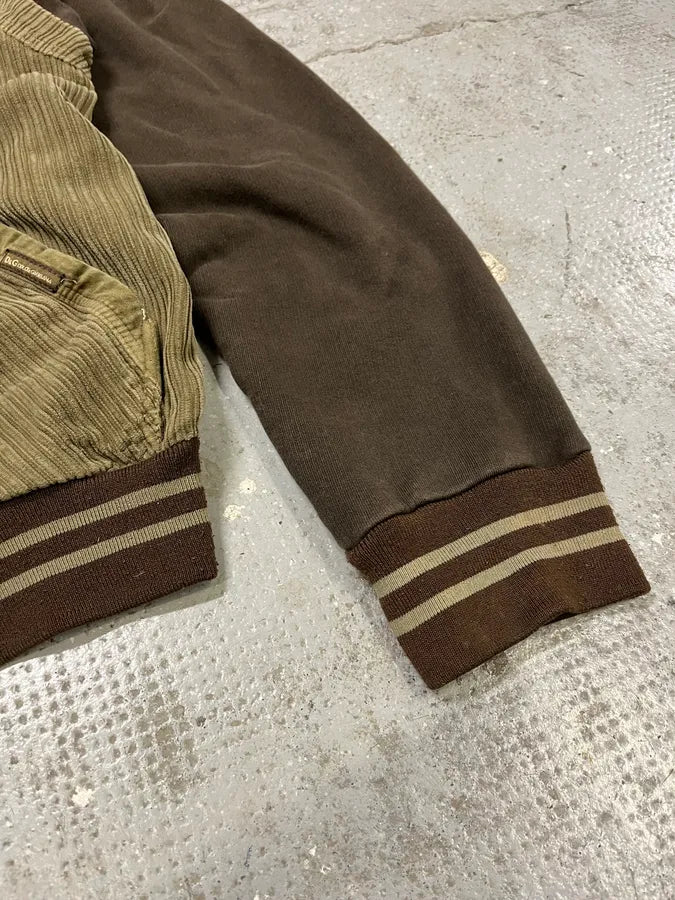 AW2004 Dolce & Gabbana Khaki Velvet Hooded Zip-up Sweater (M/L) PGdbvkE 6