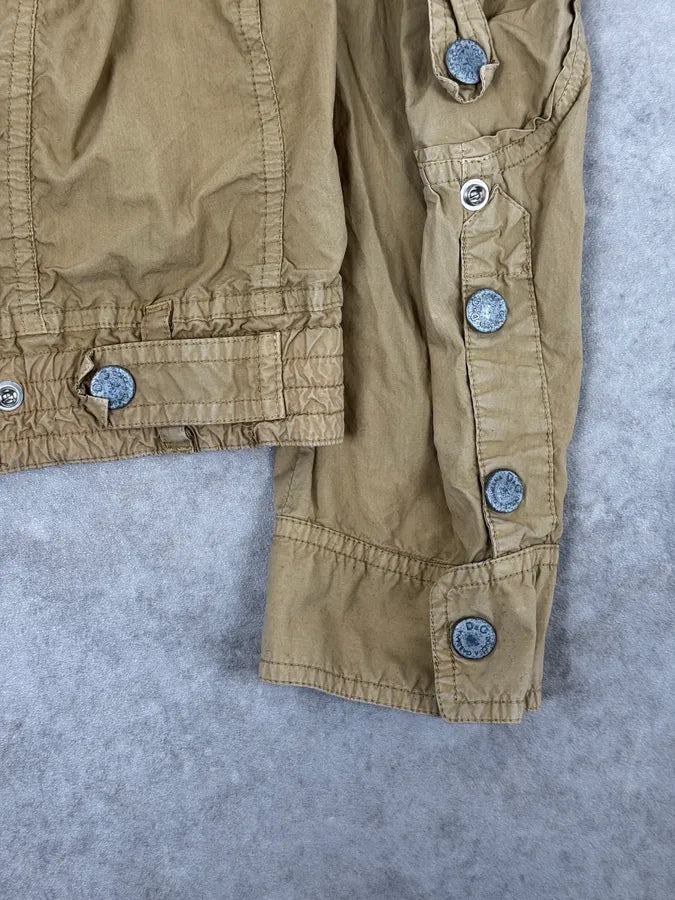 AW2004 Dolce & Gabbana Light Beige Military Utility Jacket YOayKDk 8