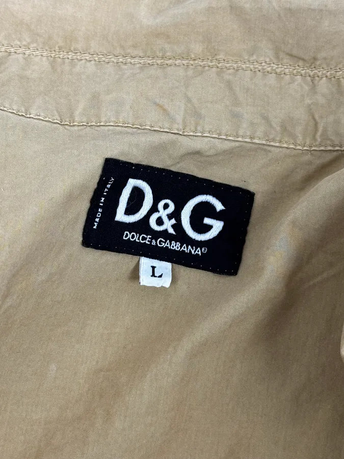 AW2004 Dolce & Gabbana Light Beige Military Utility Jacket YOayKDk 13