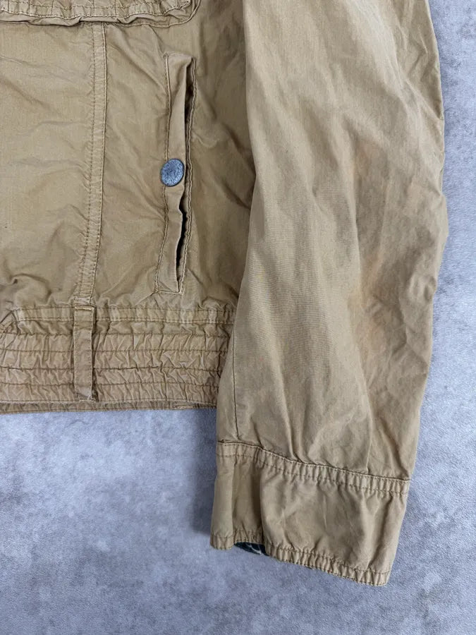 AW2004 Dolce & Gabbana Light Beige Military Utility Jacket YOayKDk 7