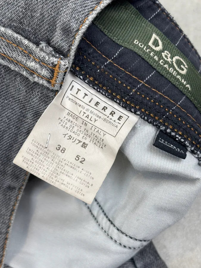 AW2004 Dolce & Gabbana Multi Pockets Asymmetrical Cargo Jeans kNnDrKl 9