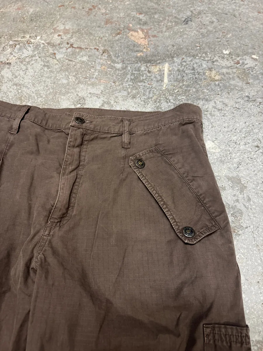 AW2004 Dolce & Gabbana Multi Pockets Brown Cargo Pants (L) 9