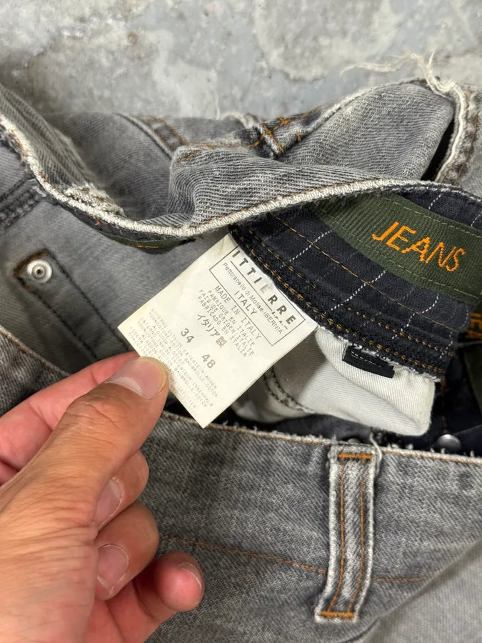 AW2004 Dolce & Gabbana Multi Pockets Cargo Grey Denim Jeans wugPKrL 8