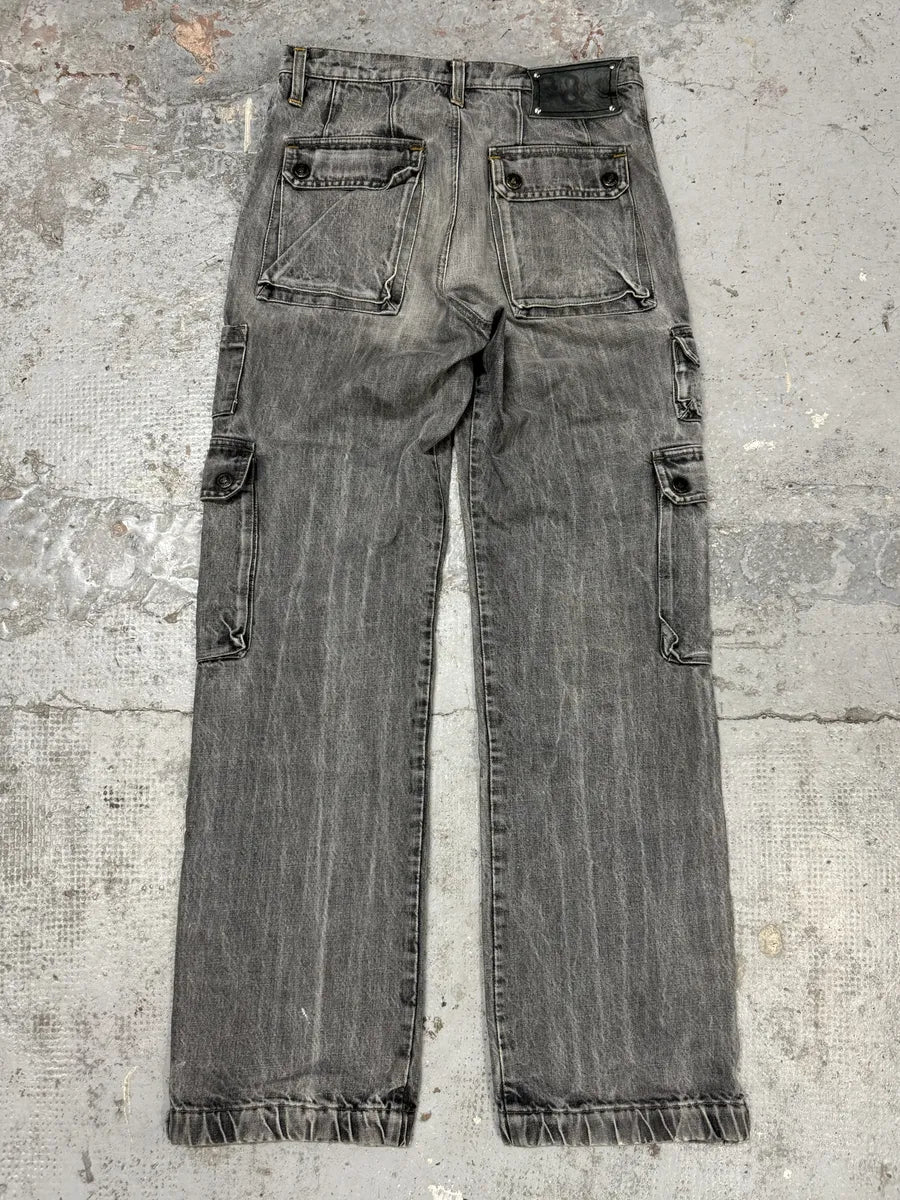 AW2004 Dolce & Gabbana Multi Pockets Grey Cargo Jeans iQYHzvY 1