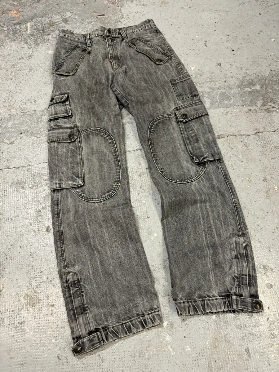 AW2004 Dolce & Gabbana Multi Pockets Grey Cargo Jeans iQYHzvY 2