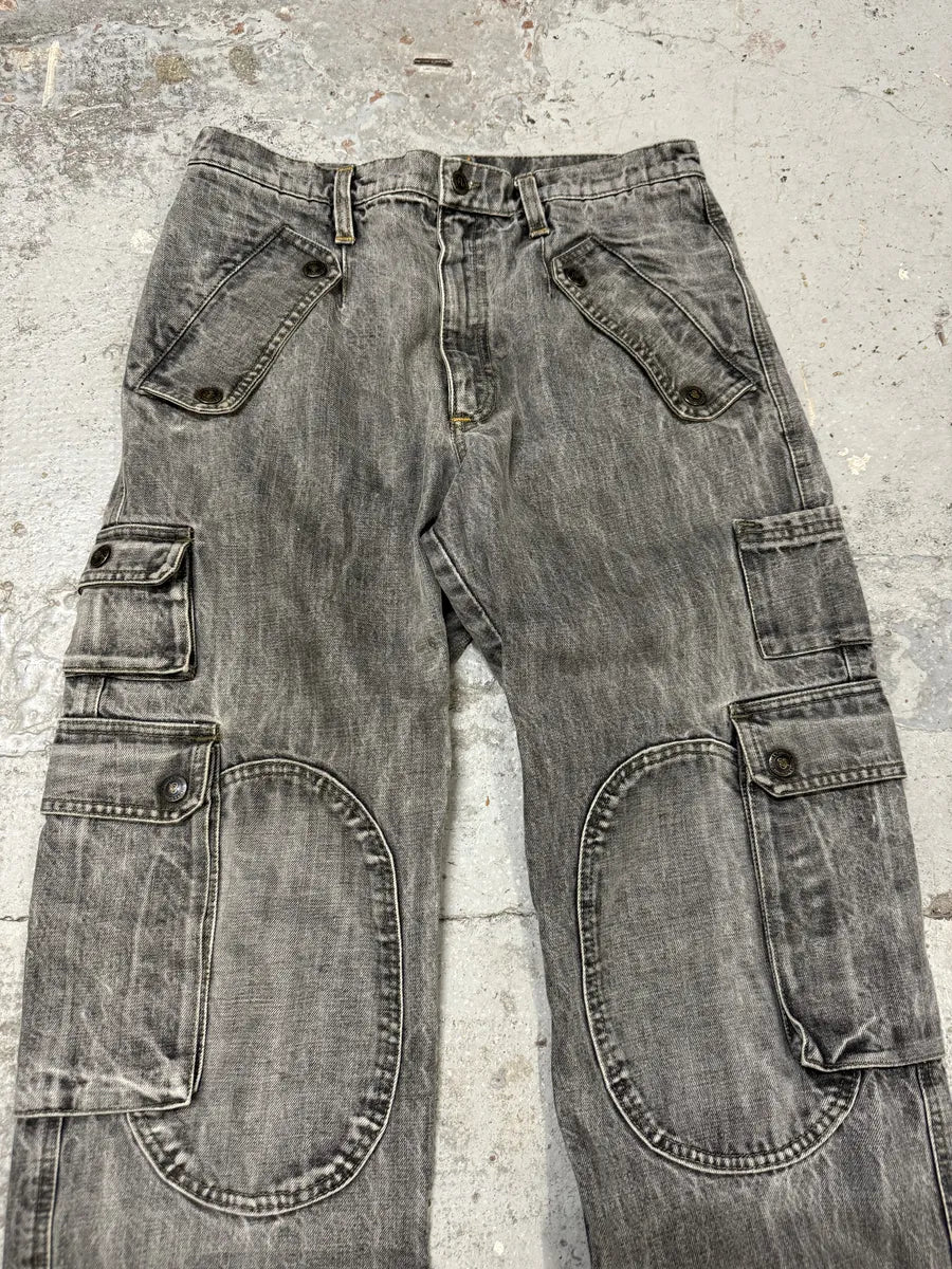 AW2004 Dolce & Gabbana Multi Pockets Grey Cargo Jeans iQYHzvY 3