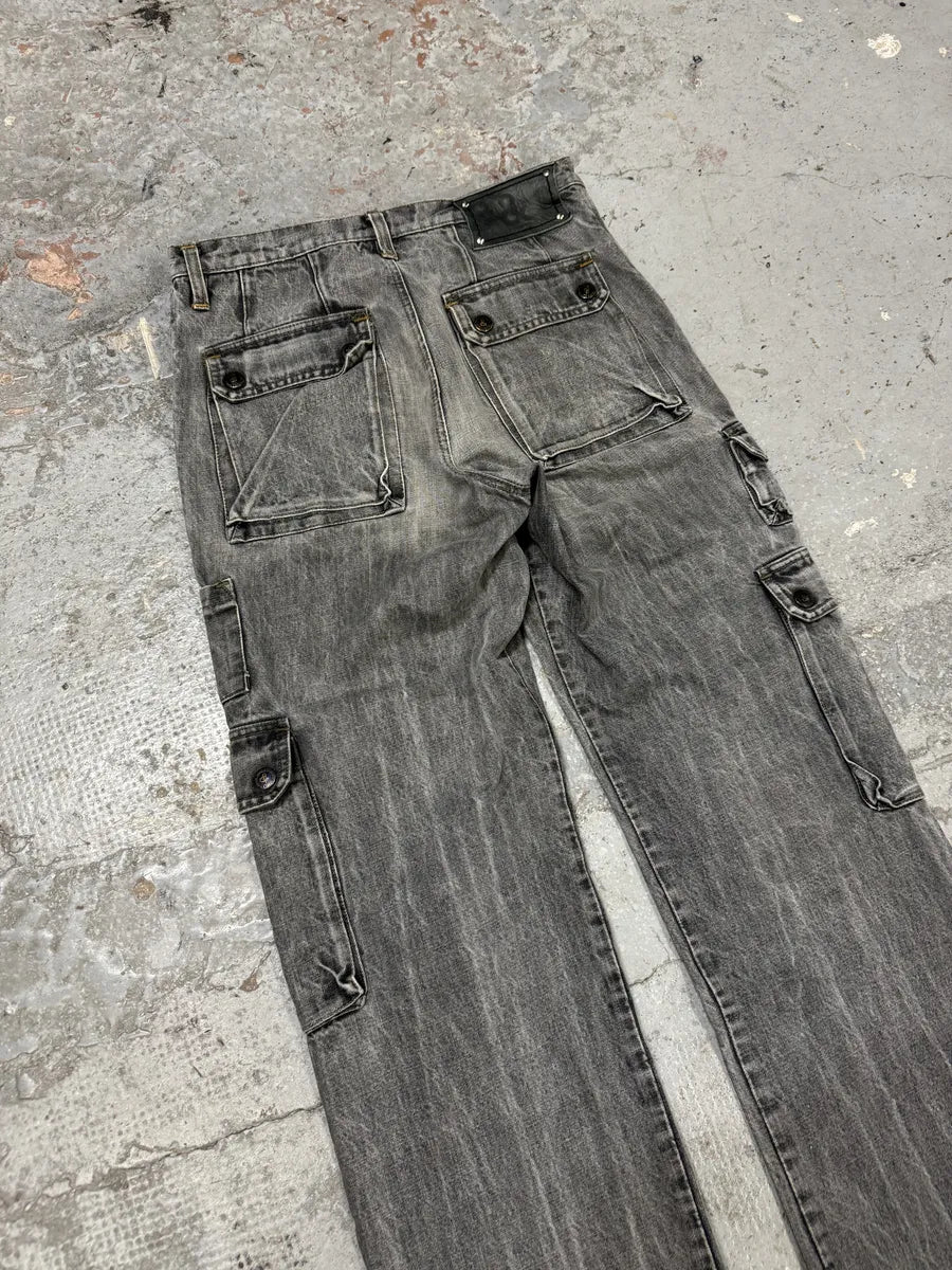 AW2004 Dolce & Gabbana Multi Pockets Grey Cargo Jeans iQYHzvY 5