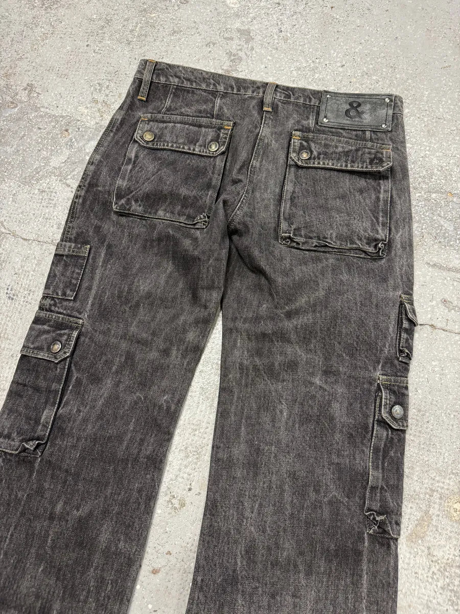 AW2004 Dolce & Gabbana Multi Pockets Grey Denim Jeans SGEefiJ 4