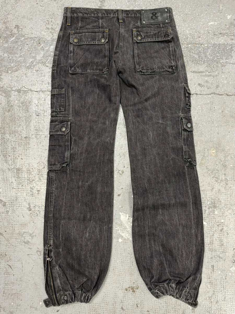 AW2004 Dolce & Gabbana Multi Pockets Grey Denim Jeans SGEefiJ 5