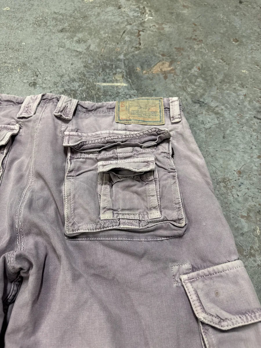 AW2004 Dolce & Gabbana Multi Pockets Lila Cargo Shorts (L/XL) GUxqCzk 9