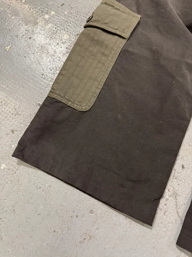 AW2004 Dolce & Gabbana Multi Zip Detachable Olive Utility Cargo Pants (L) 6