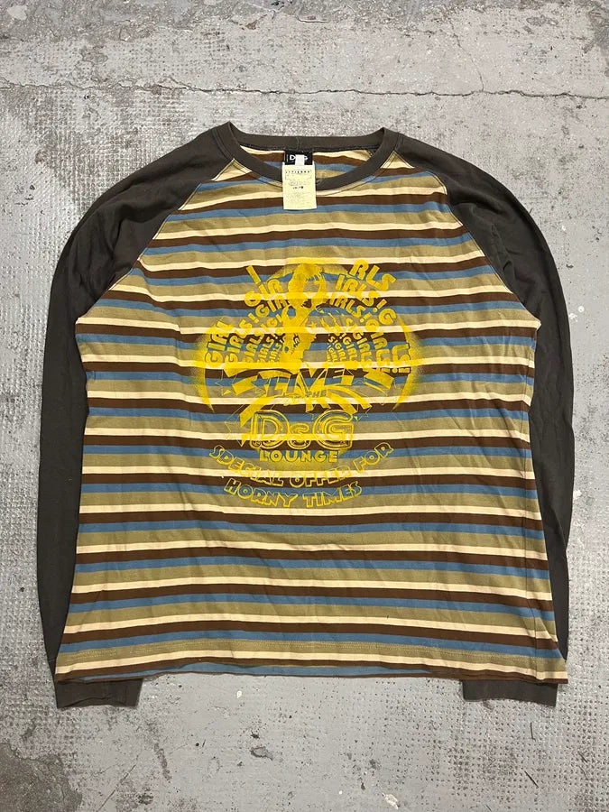AW2004 Dolce & Gabbana Multicolor Striped Longsleeves dbsaYpb 3