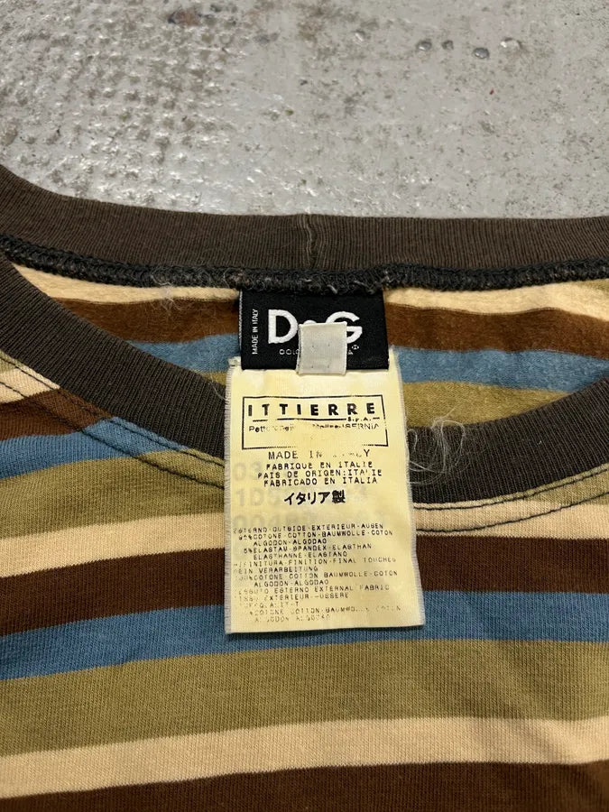 AW2004 Dolce & Gabbana Multicolor Striped Longsleeves dbsaYpb 7