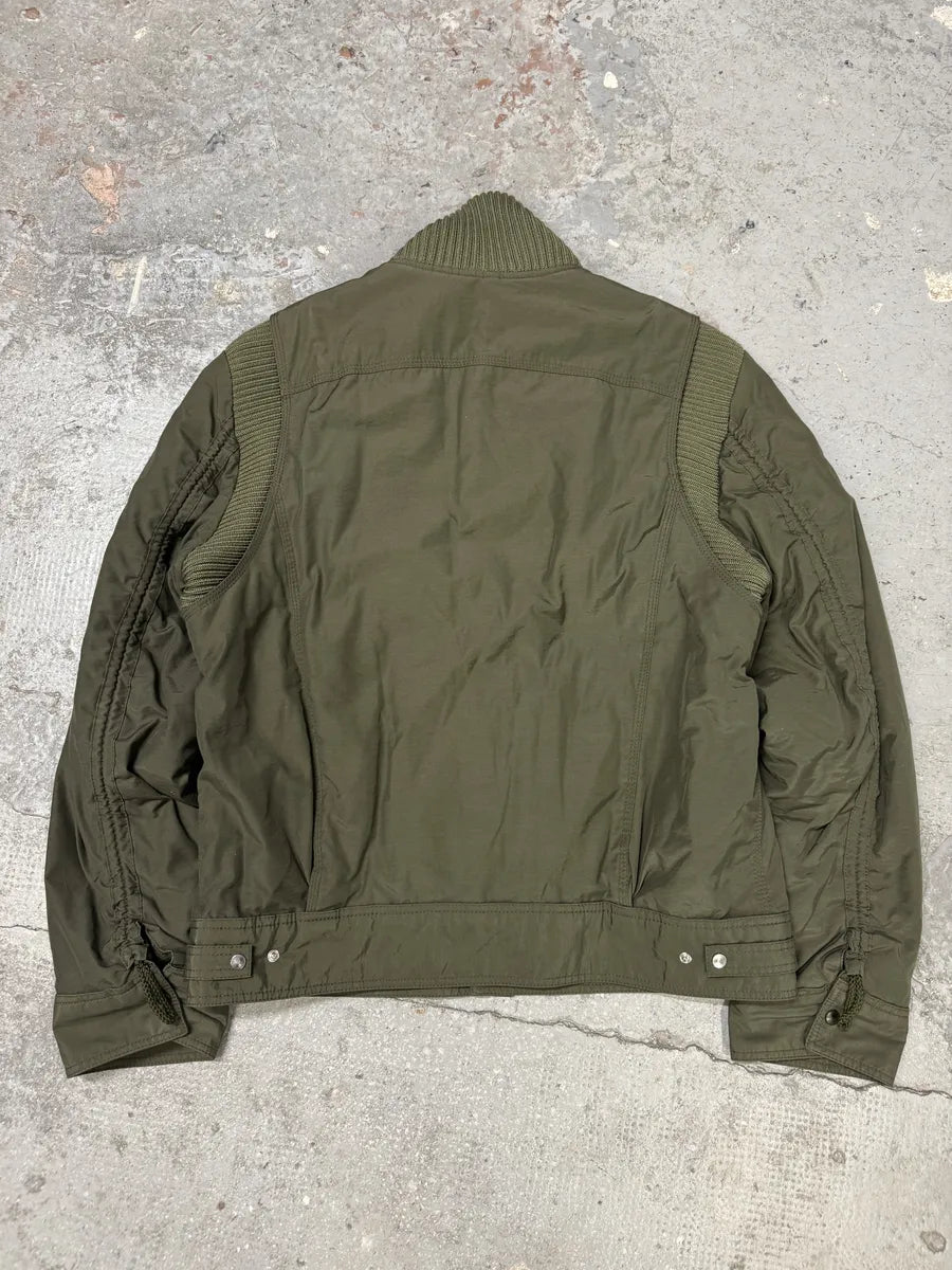 AW2004 Dolce & Gabbana Olive Aviator Bomber Jacket (L) 1