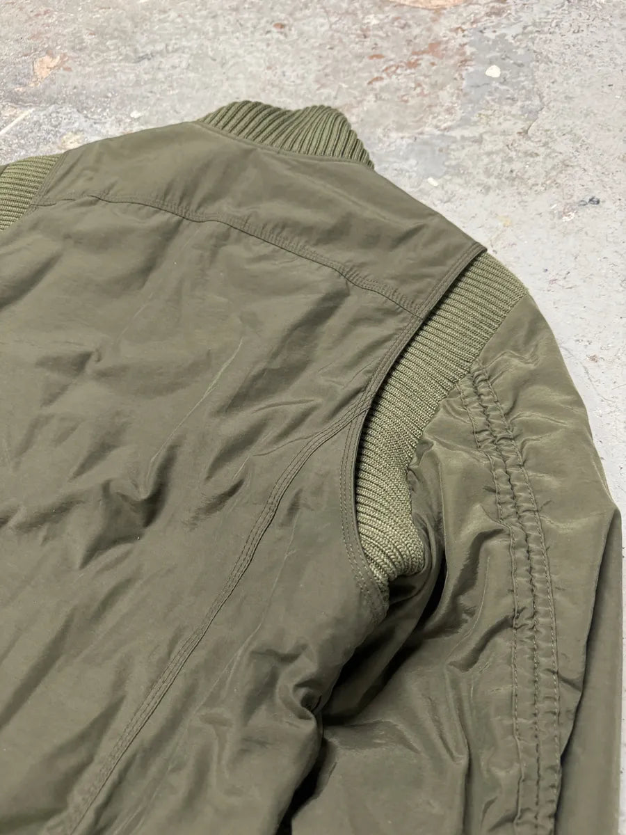 AW2004 Dolce & Gabbana Olive Aviator Bomber Jacket (L) 12