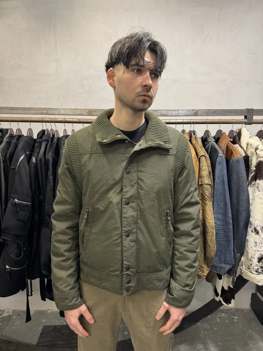 AW2004 Dolce & Gabbana Olive Aviator Bomber Jacket (L) 2