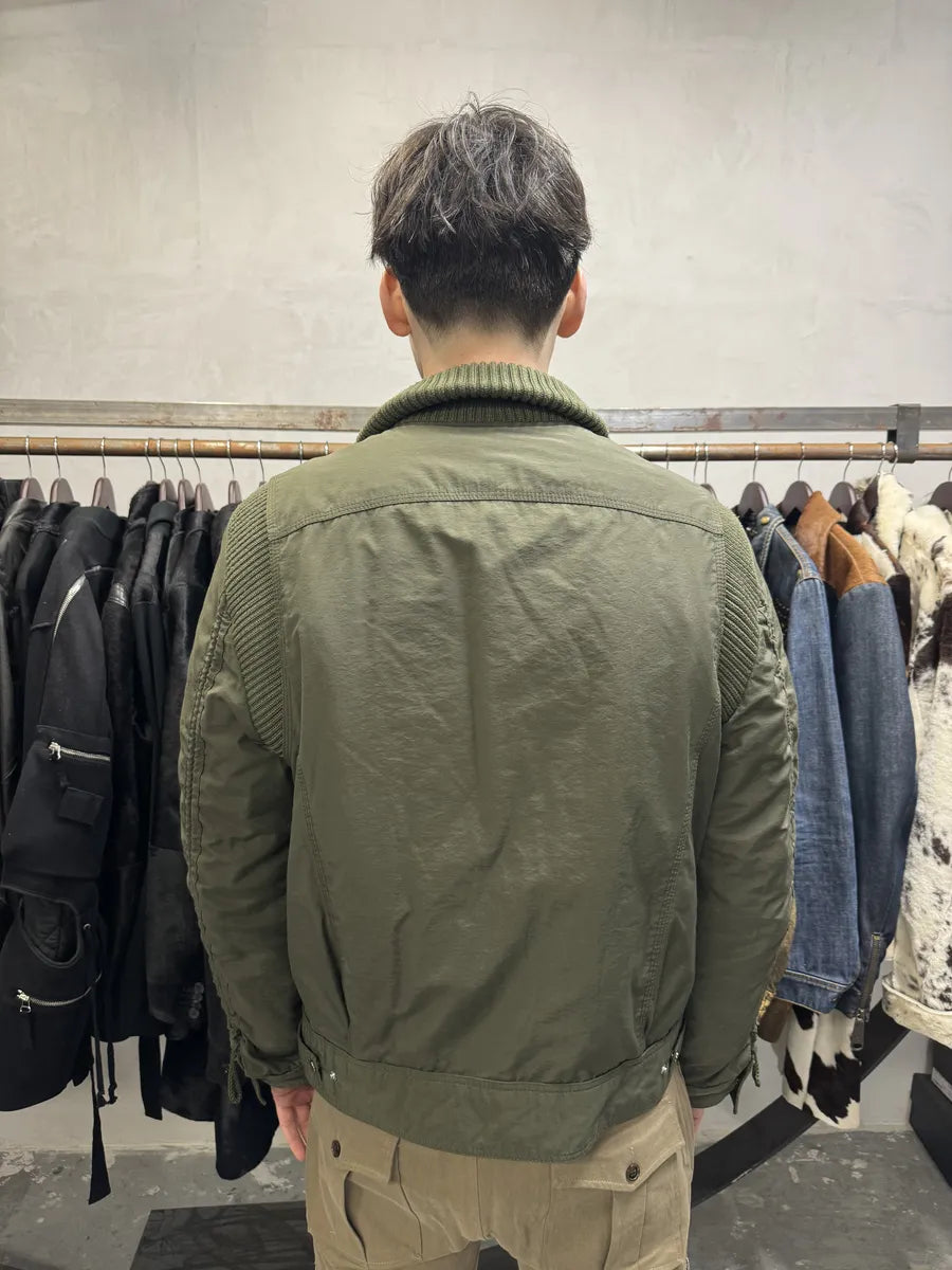 AW2004 Dolce & Gabbana Olive Aviator Bomber Jacket (L) 4