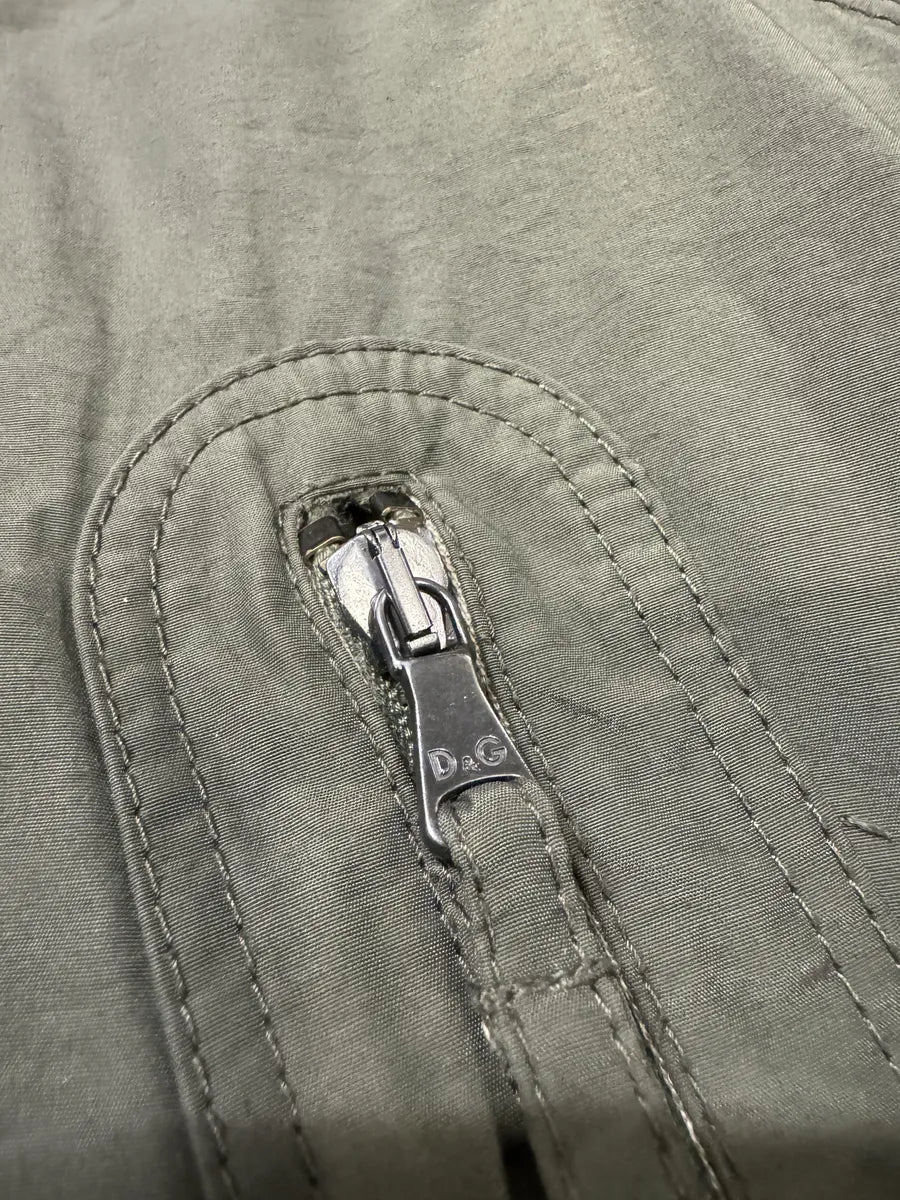 AW2004 Dolce & Gabbana Olive Aviator Bomber Jacket (L) 8