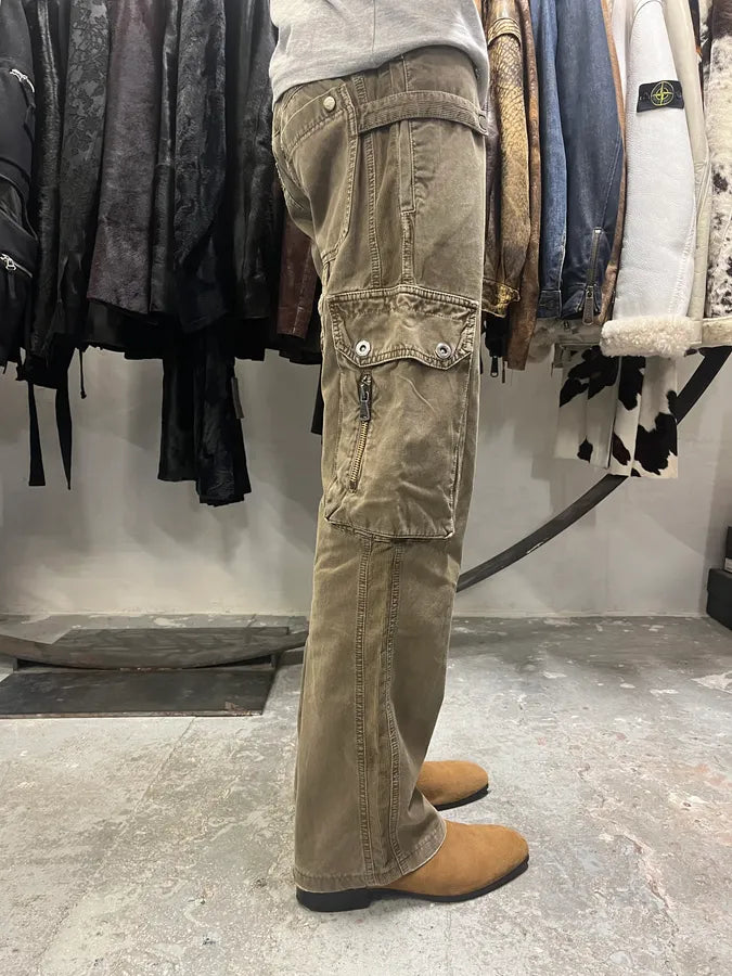 AW2004 Dolce & Gabbana Olive Cargo Utility Pants (S/M) 4