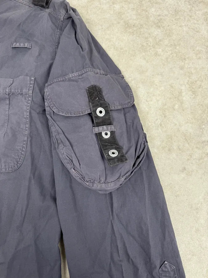 AW2004 Dolce & Gabbana Parachute Blue Cargo Bondage Shirt MNnzjpB 10