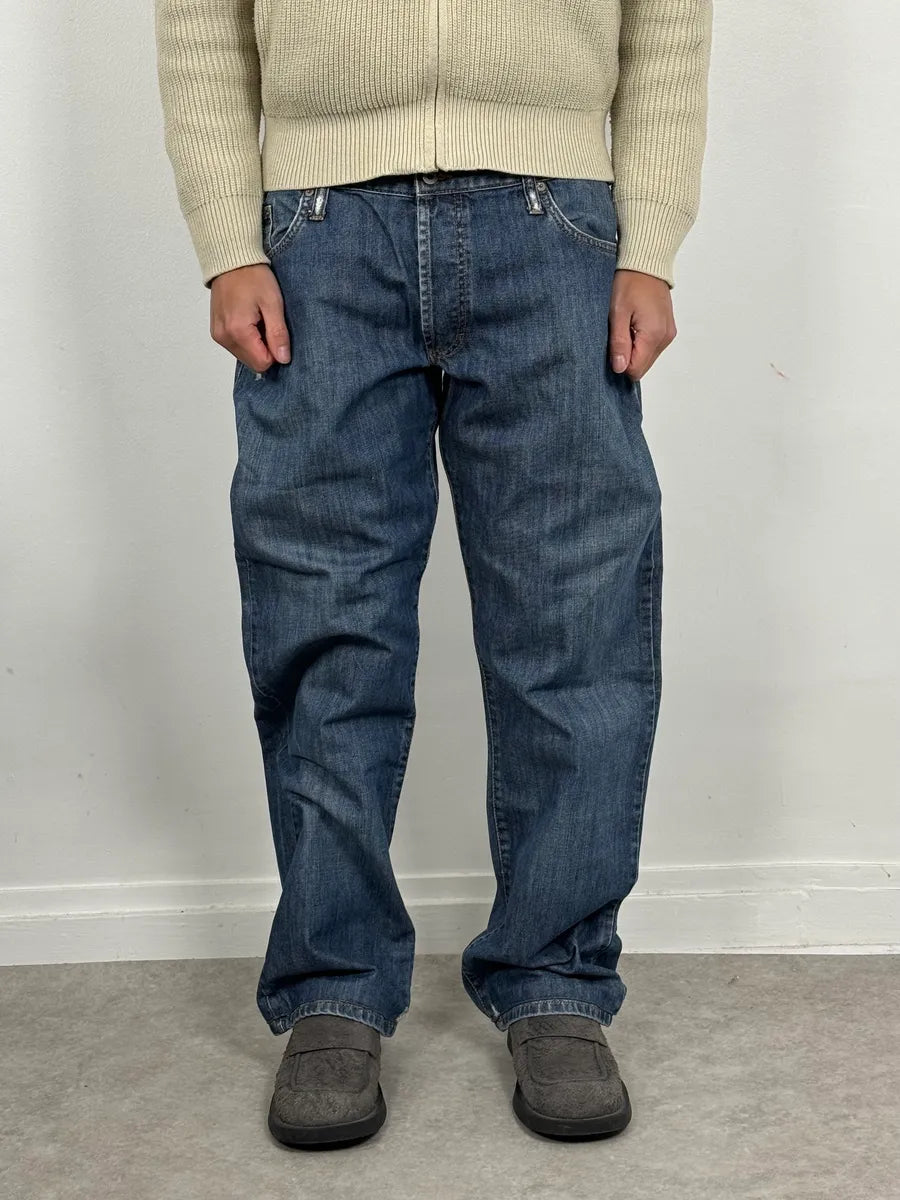 AW2004 Dolce & Gabbana Poem Blue Denim Jeans iMSPvGK 1