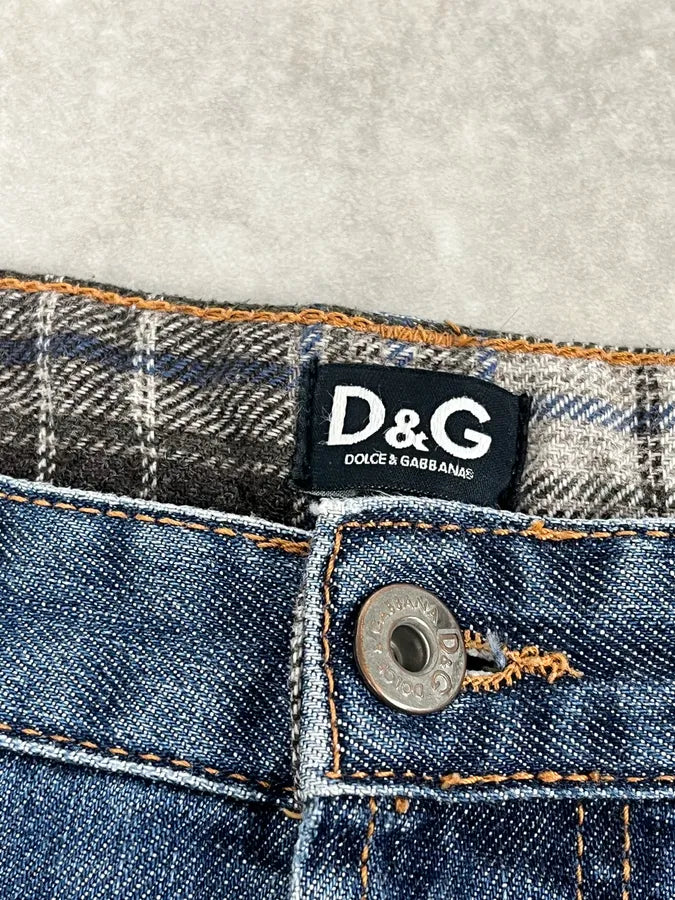AW2004 Dolce & Gabbana Poem Blue Denim Jeans iMSPvGK 10