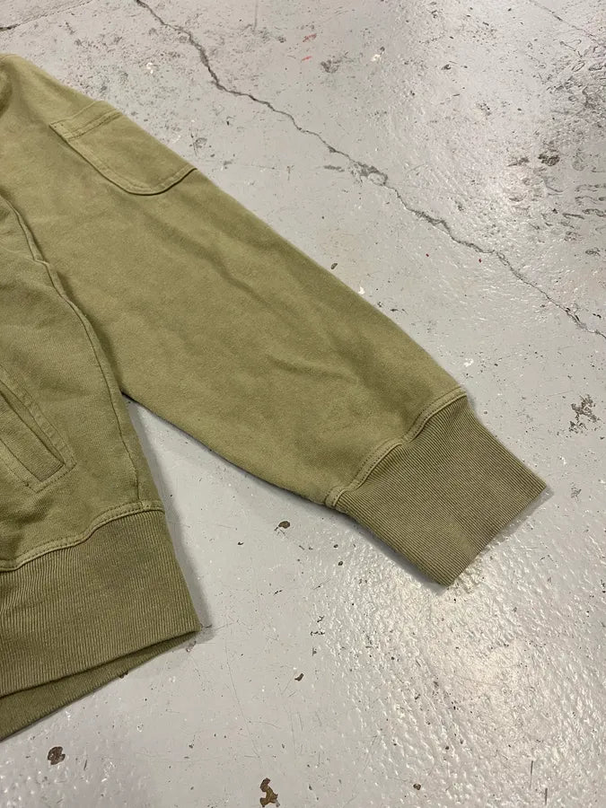 AW2004 Dolce & Gabbana Poem Rider Khaki Zip-Up Hoodie cvZPRMQ 5