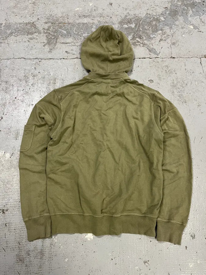 AW2004 Dolce & Gabbana Poem Rider Khaki Zip-Up Hoodie cvZPRMQ 6