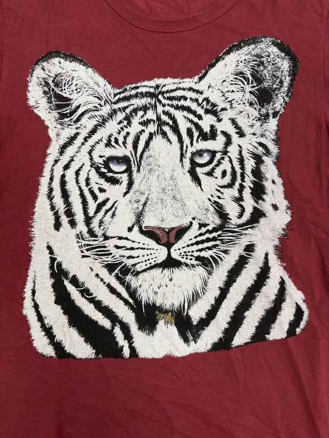 AW2004 Dolce & Gabbana Red White Tiger T-Shirt psoeOtu 7