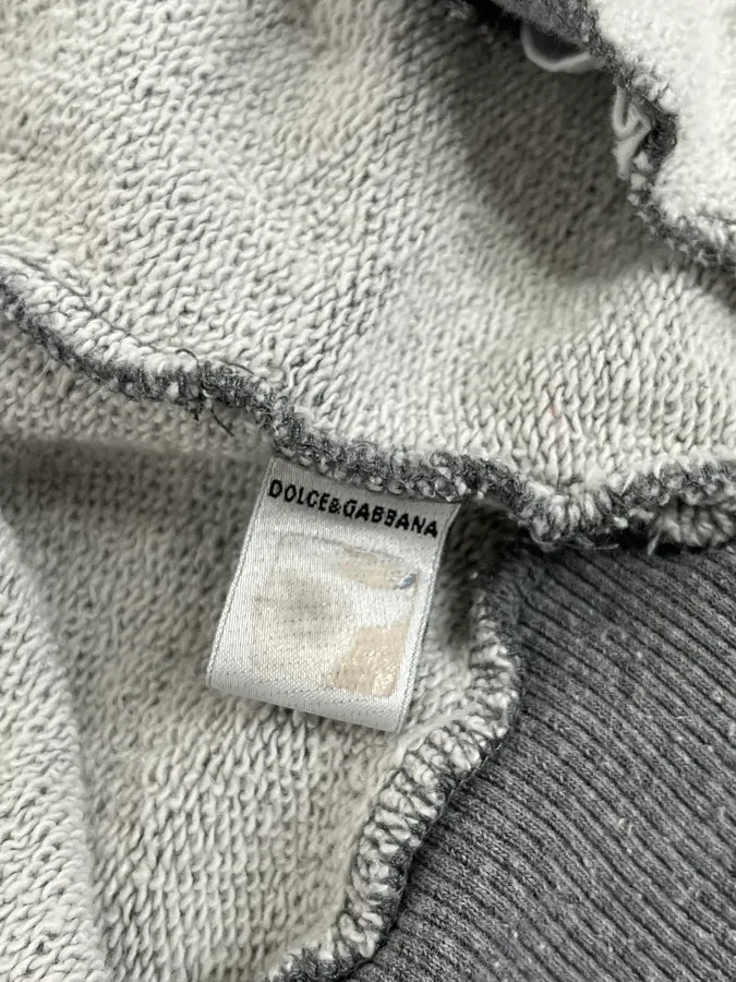 AW2004 Dolce & Gabbana UK Flag Team Grey Zip-up Sweater iFkWsfF 10