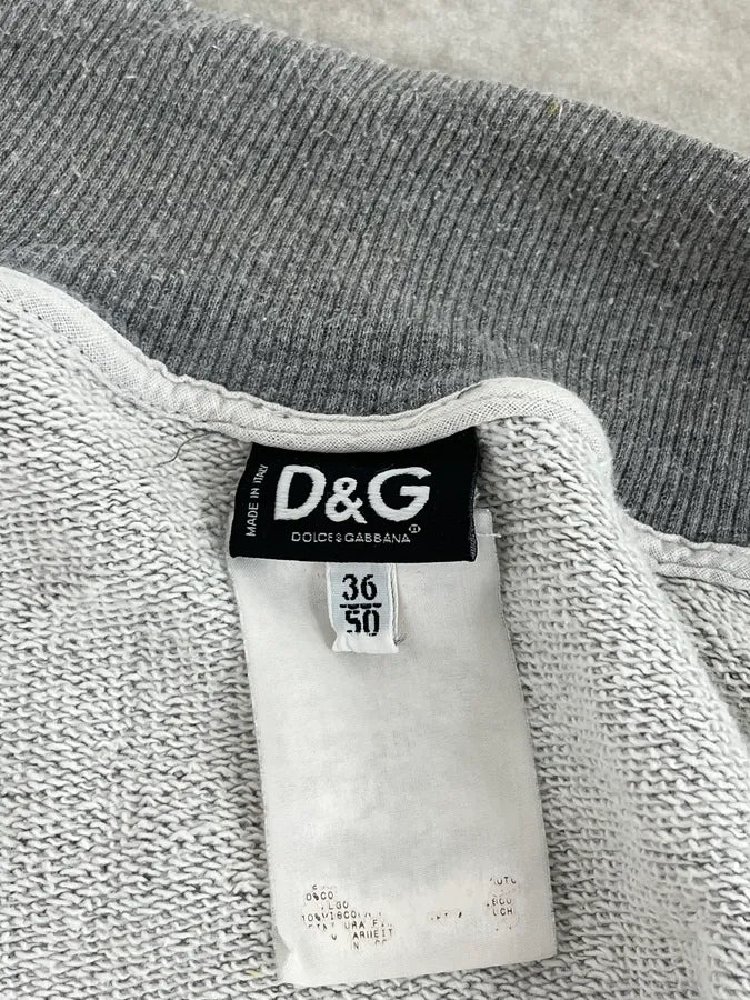 AW2004 Dolce & Gabbana UK Flag Team Grey Zip-up Sweater iFkWsfF 9