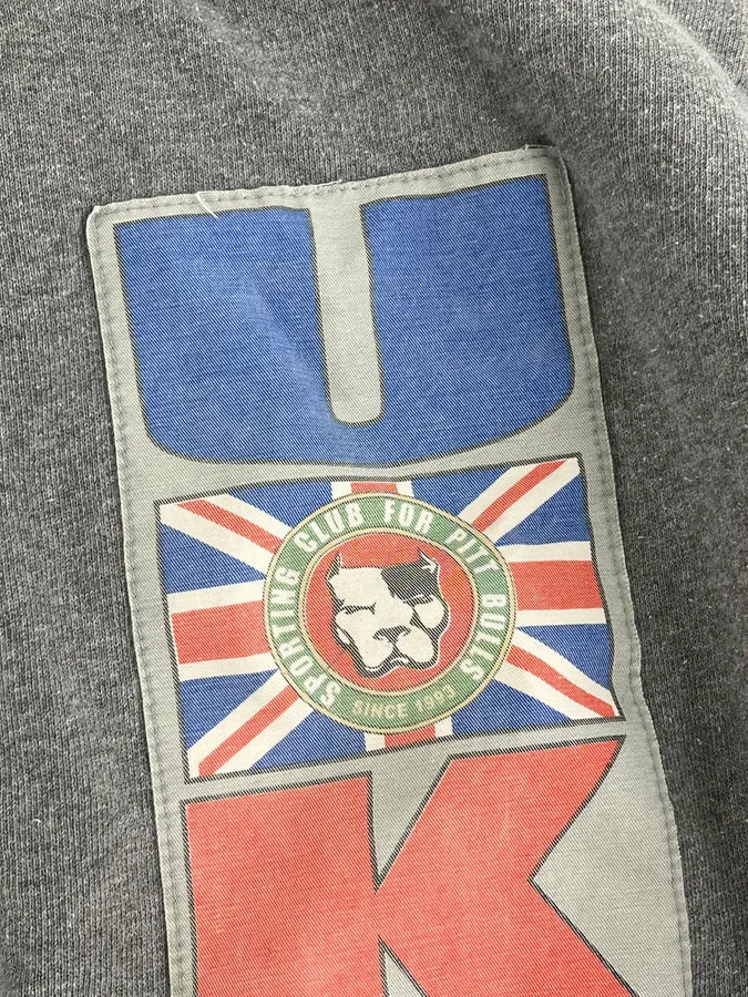 AW2004 Dolce & Gabbana UK Flag Team Grey Zip-up Sweater iFkWsfF 8