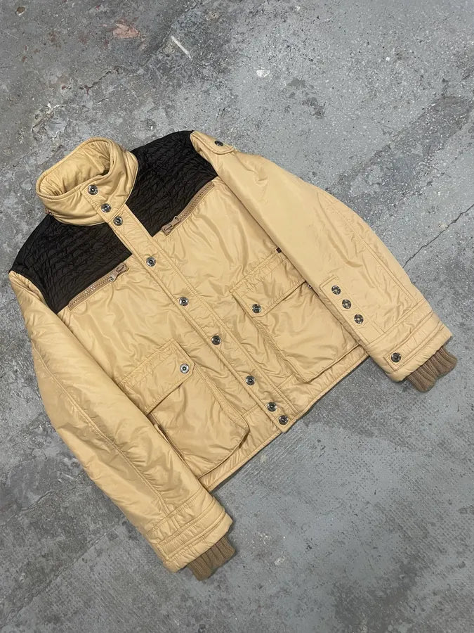 AW2004 Dolce & Gabbana Utility Beige Army Puffer Jacket TmGaZpT 3