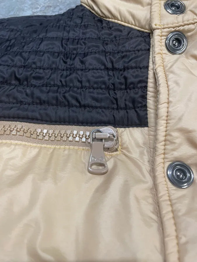 AW2004 Dolce & Gabbana Utility Beige Army Puffer Jacket TmGaZpT 8