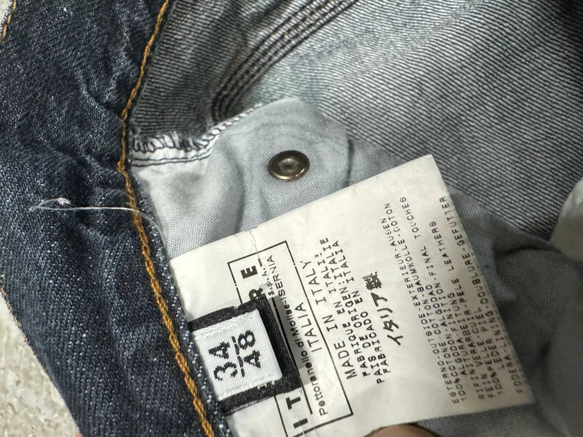 AW2004 Dolce & Gabbana Utility Blue Denim Jeans (M) rJWmvMb 8