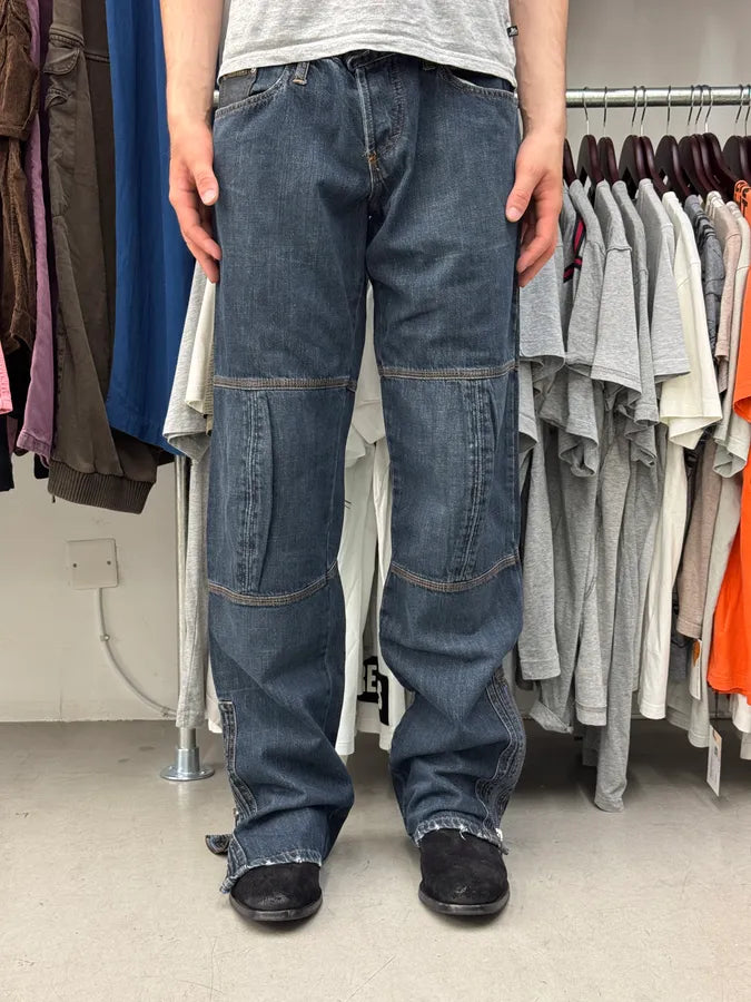 AW2004 Dolce & Gabbana Utility Blue Denim Jeans rJWmvMb 1