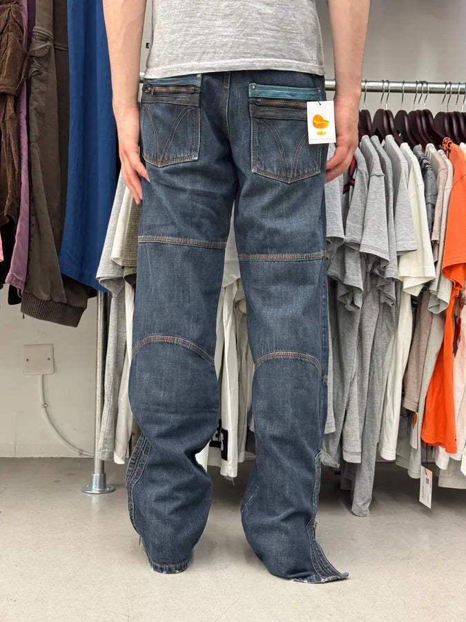 AW2004 Dolce & Gabbana Utility Blue Denim Jeans rJWmvMb 3