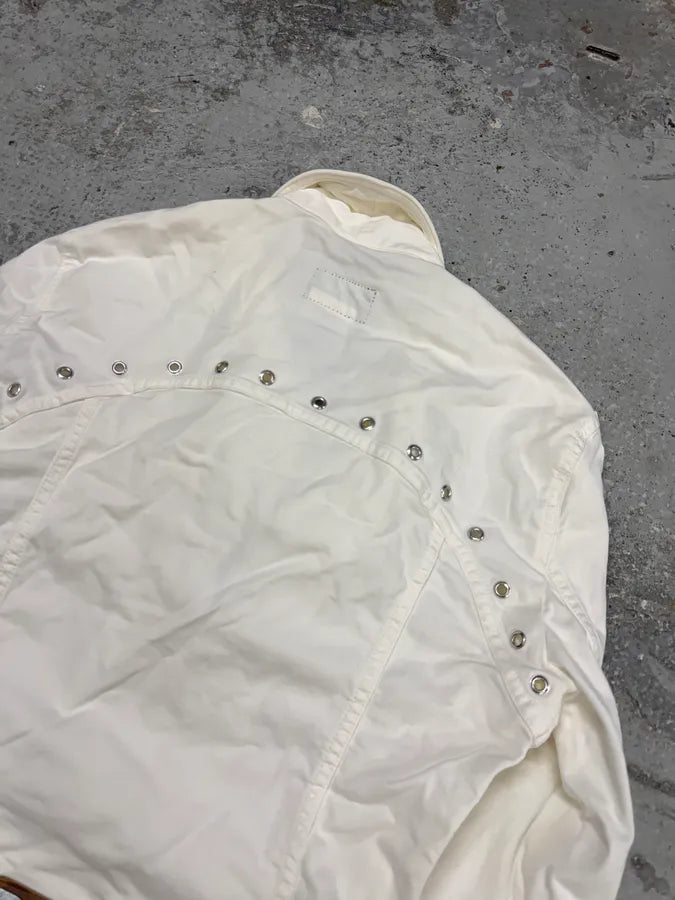 AW2004 Dolce & Gabbana White Cargo Army White Jacket gQRWunv 4