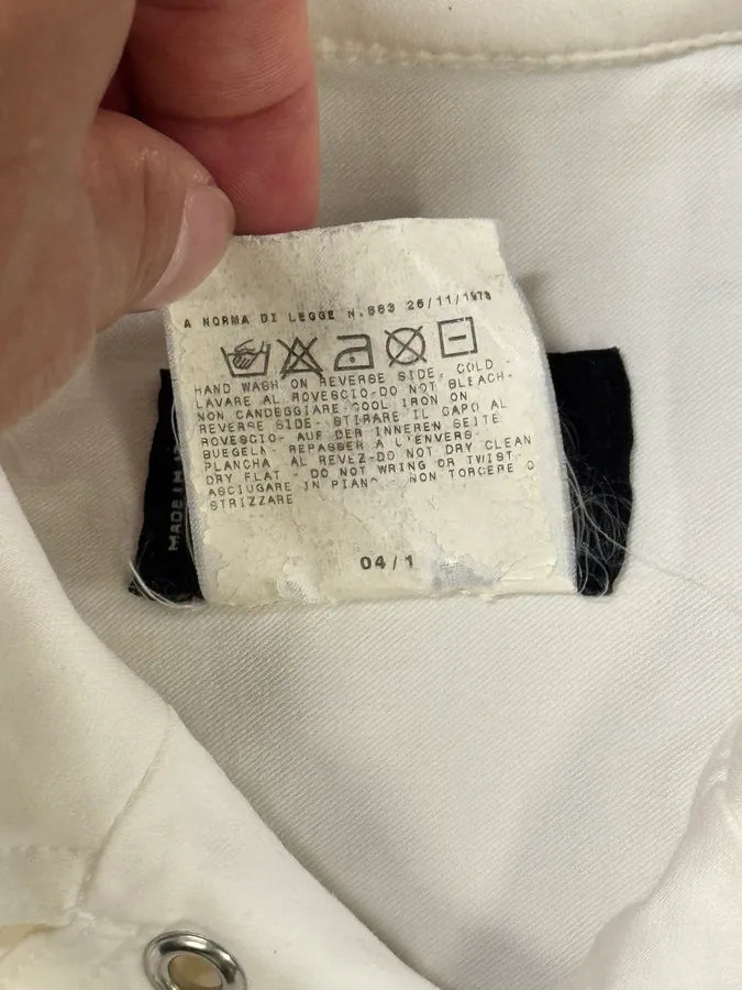 AW2004 Dolce & Gabbana White Cargo Army White Jacket gQRWunv 6