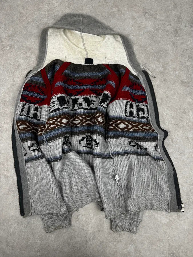 AW2004 Dolce & Gabbana Winter Grey Wool Zip-up Hoodie wHPFDEw 7