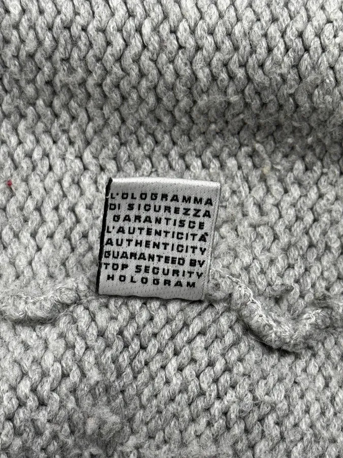 AW2004 Dolce & Gabbana Winter Grey Wool Zip-up Hoodie wHPFDEw 12