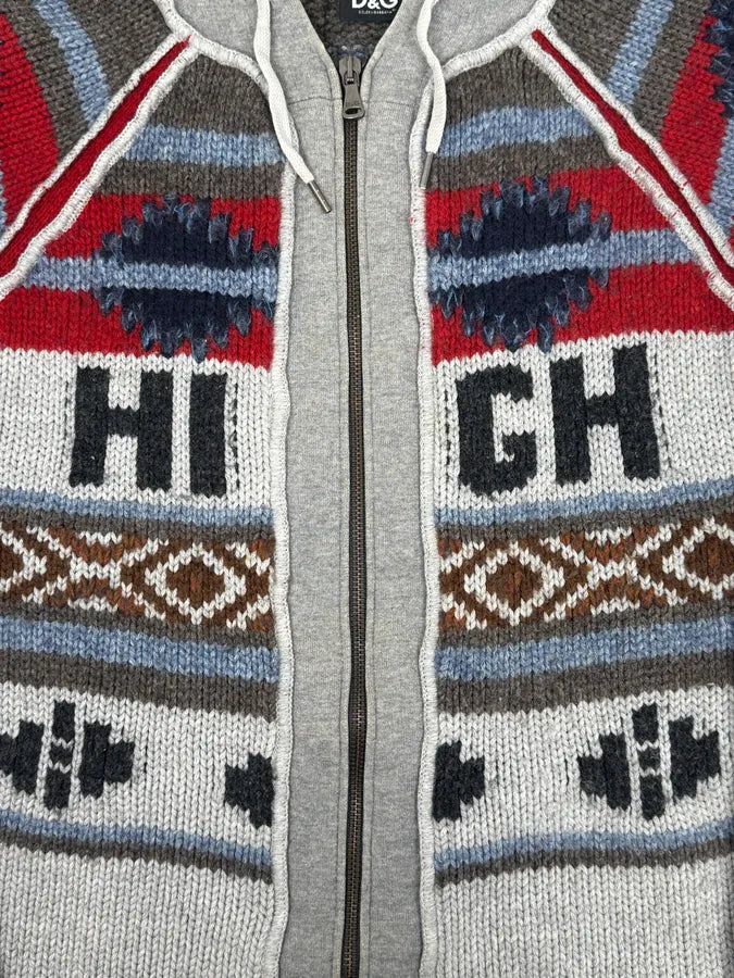 AW2004 Dolce & Gabbana Winter Grey Wool Zip-up Hoodie wHPFDEw 8