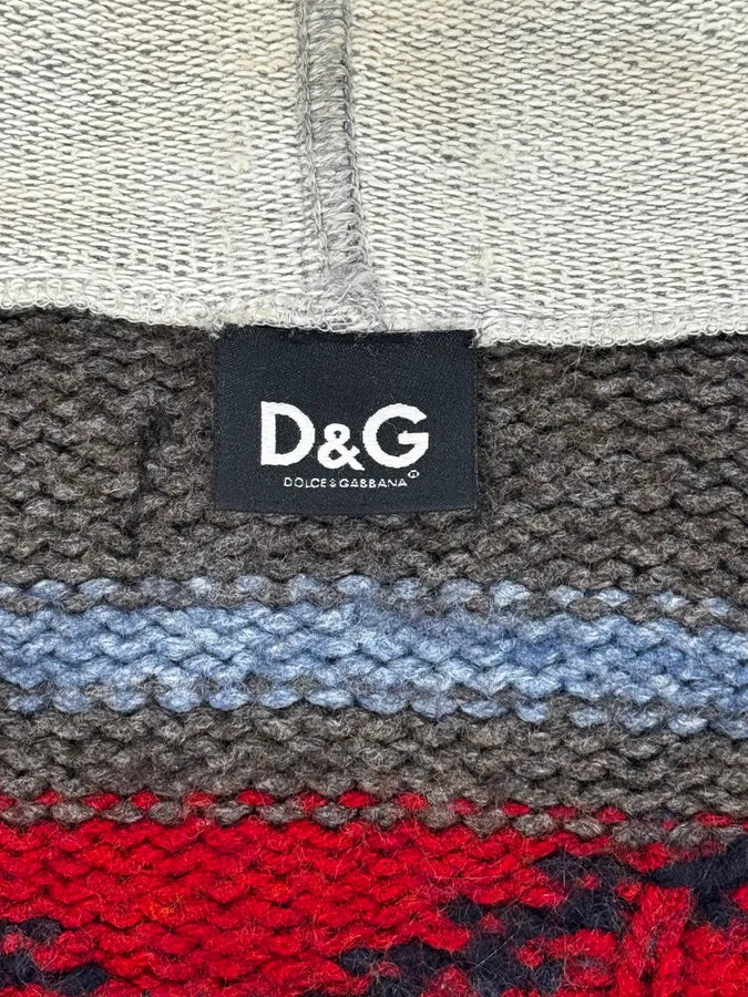 AW2004 Dolce & Gabbana Winter Grey Wool Zip-up Hoodie wHPFDEw 10