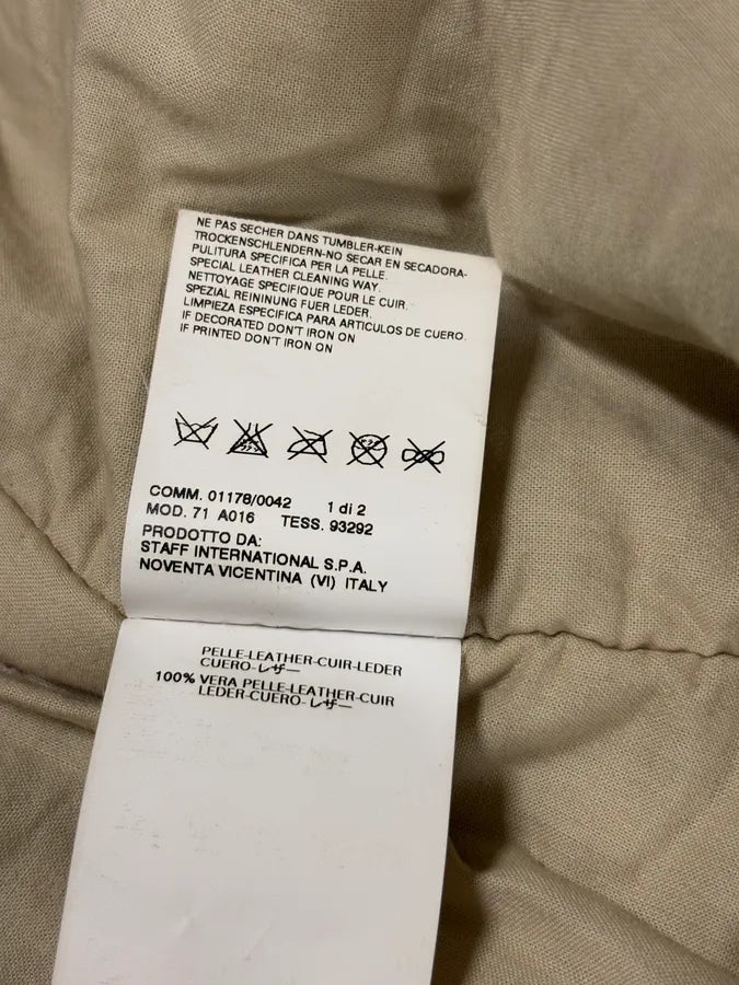 AW2004 Dsquared2 Hybrid Brown Leather & Corduroy Trench Coat ypIDHUx 8