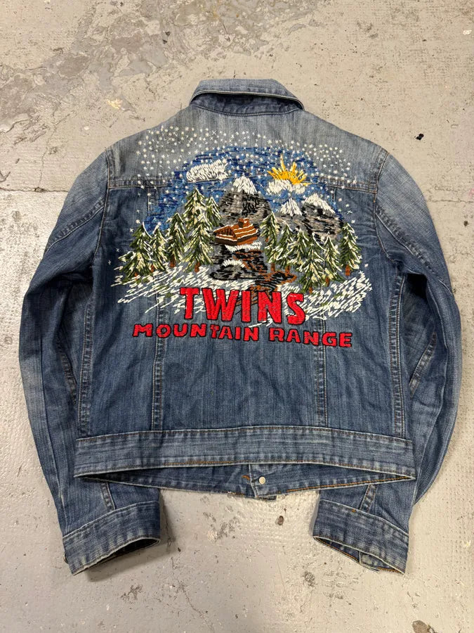 AW2004 Dsquared2 Twin Moutain Range Denim Jacket tevRdTh 0