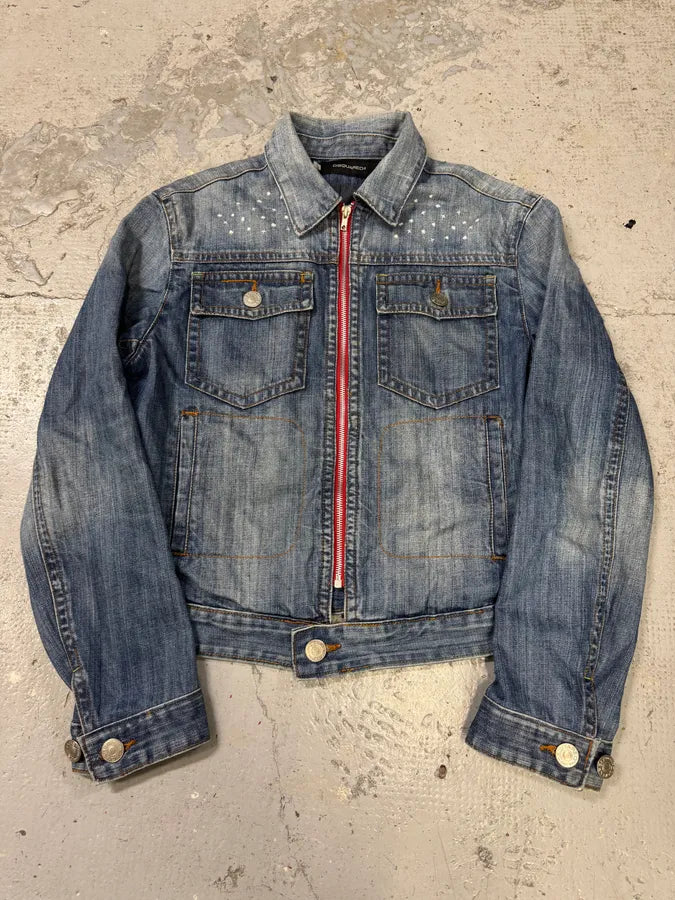 AW2004 Dsquared2 Twin Moutain Range Denim Jacket tevRdTh 1