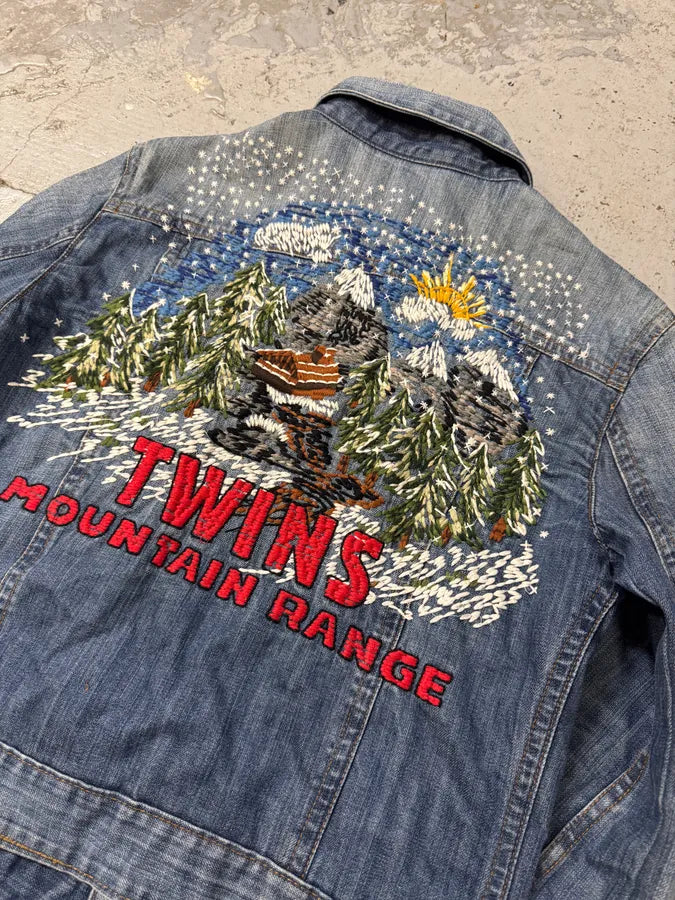 AW2004 Dsquared2 Twin Moutain Range Denim Jacket tevRdTh 4